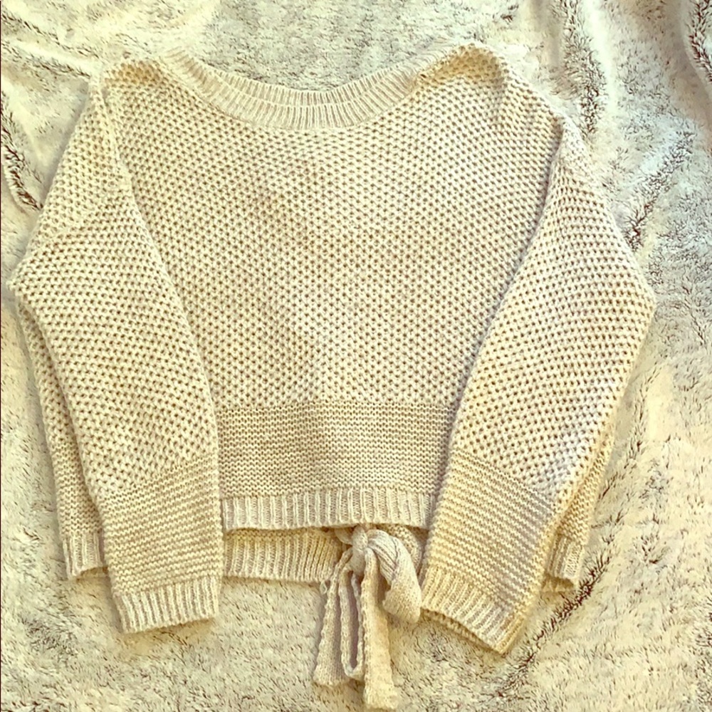 Express gray sweater